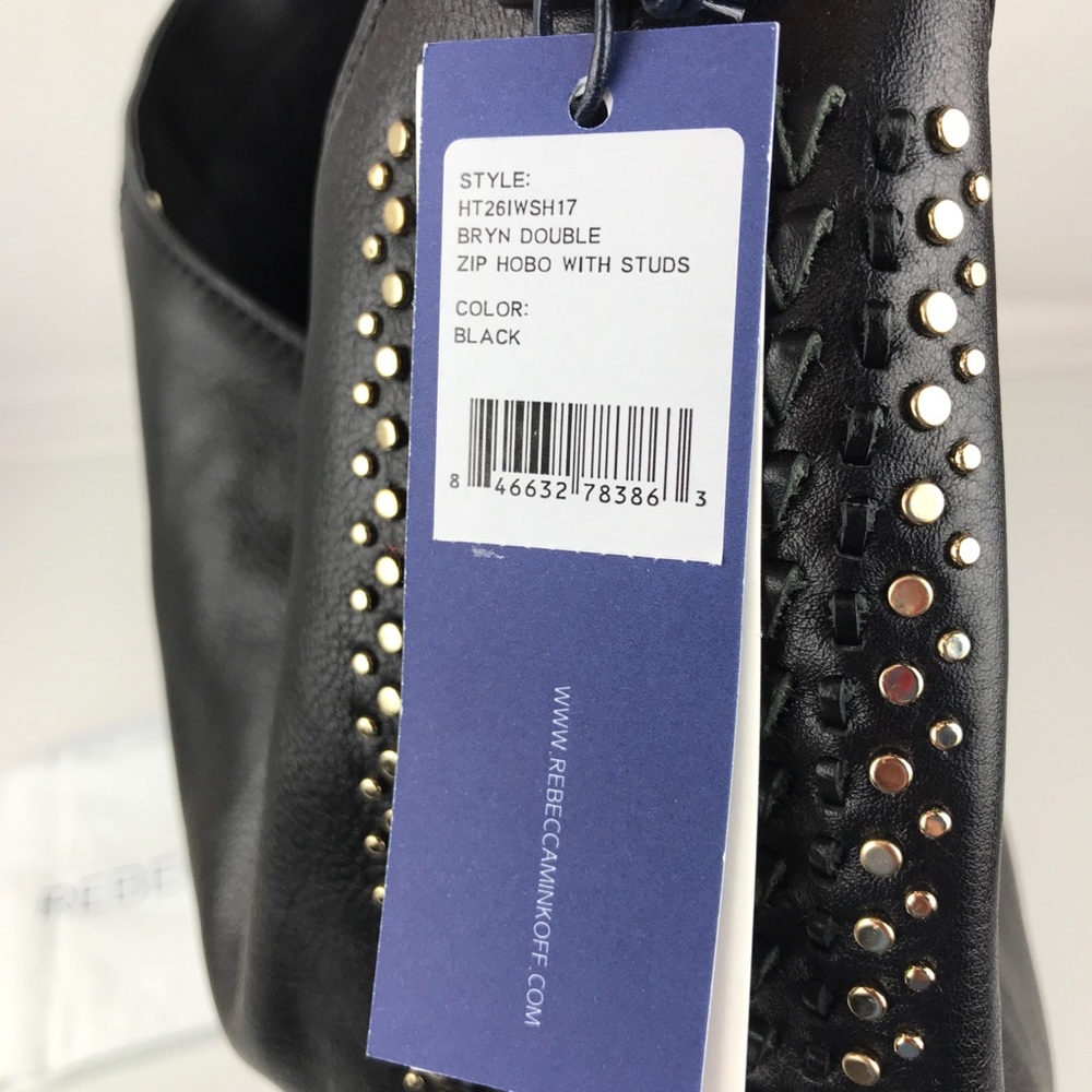 New Rebecca Minkoff Bryn Studded Shoulder Bag - Picture 6 of 8